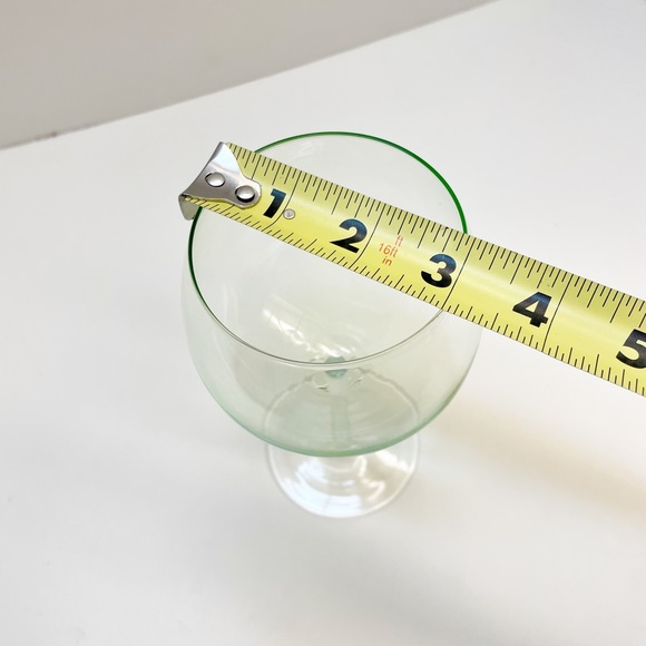 Block Crystal Mouth Blown Crystal Pastel Tint Balloon Wine Glasses - Picture 11 of 11